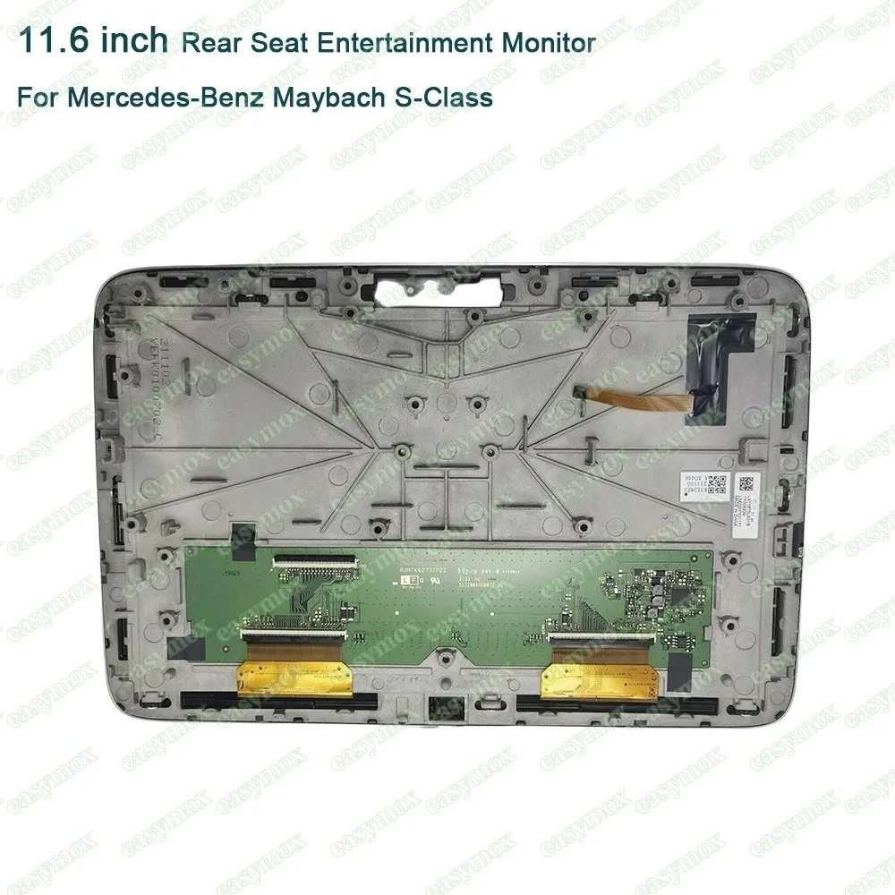 

11.6" Lcd Display for 2018-2021 Mercedes-Benz Maybach S-Class S480 4 MATIC S350 S450 Rear Seat Enterainment Media Screen