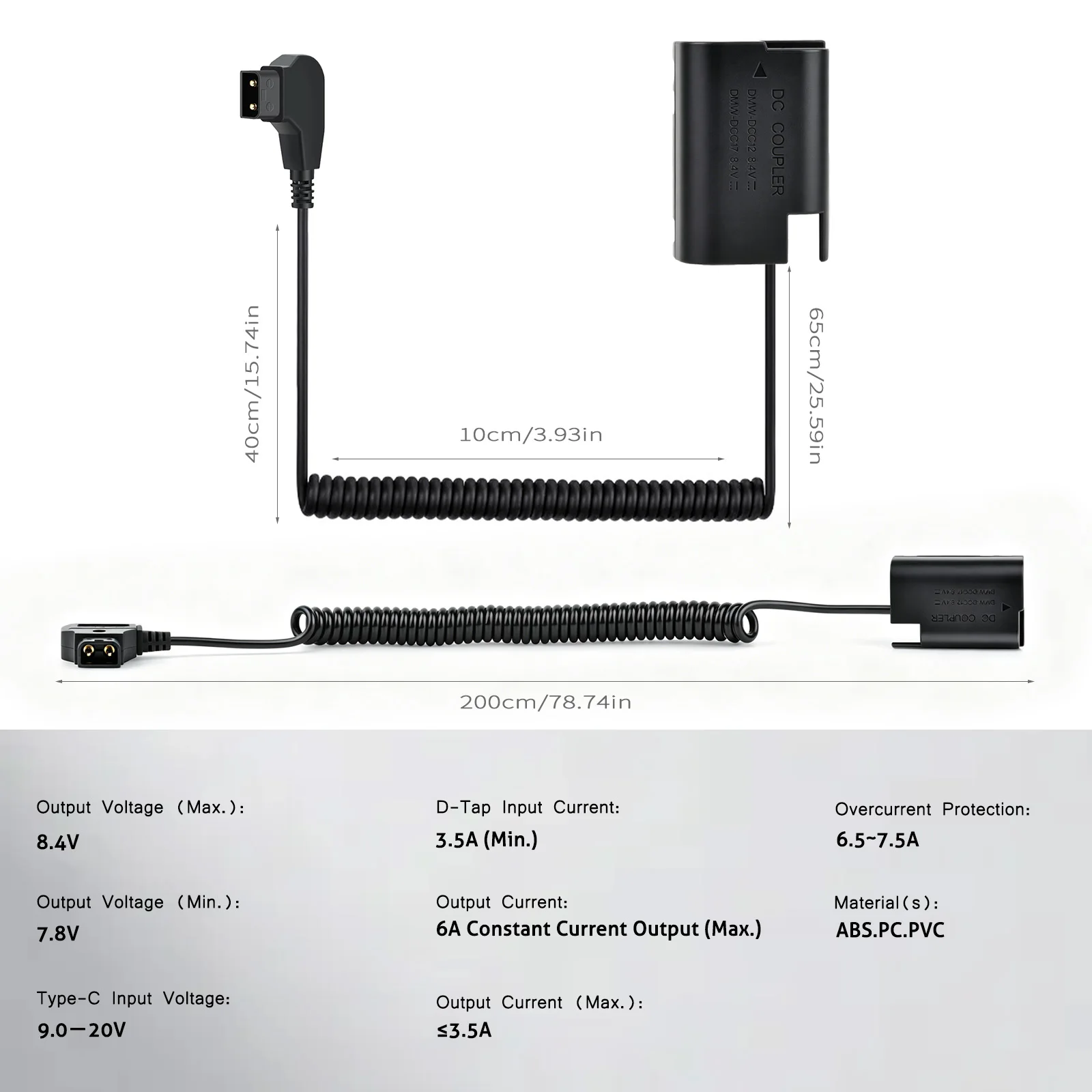 DMW-BLK22 D-Tap Dummy Battery Coupler