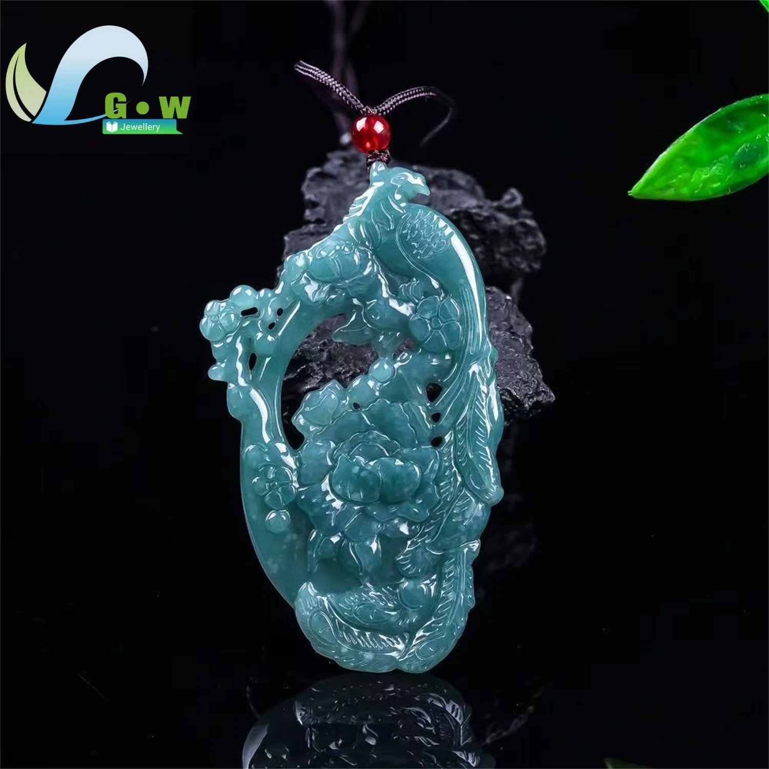 natural-a-grade-jadeite-dragon-phoenix-plaque-pendant-hollow-carved-icy-hanging-ornament-vintage-classic-unisex-jewelry-gift