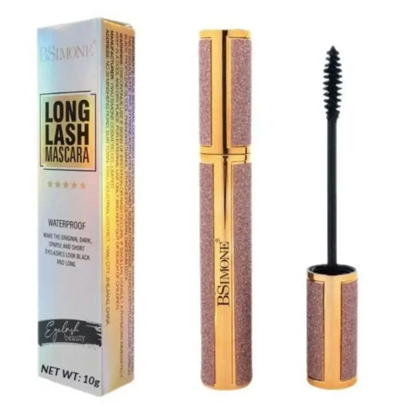 Máscara de pestañas resistente al agua 4D de 12g para longitud y volumen extremos, cosméticos de maquillaje de pestañas negros de larga duración a prueba de manchas