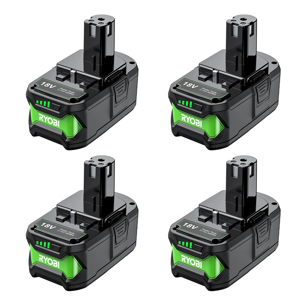 

For Roybi P108 Battery 6000mAh With 6A Dual Charger Replacement Battery For Roybi 18V ONE System P102 P103 P104 P105 P107 P109