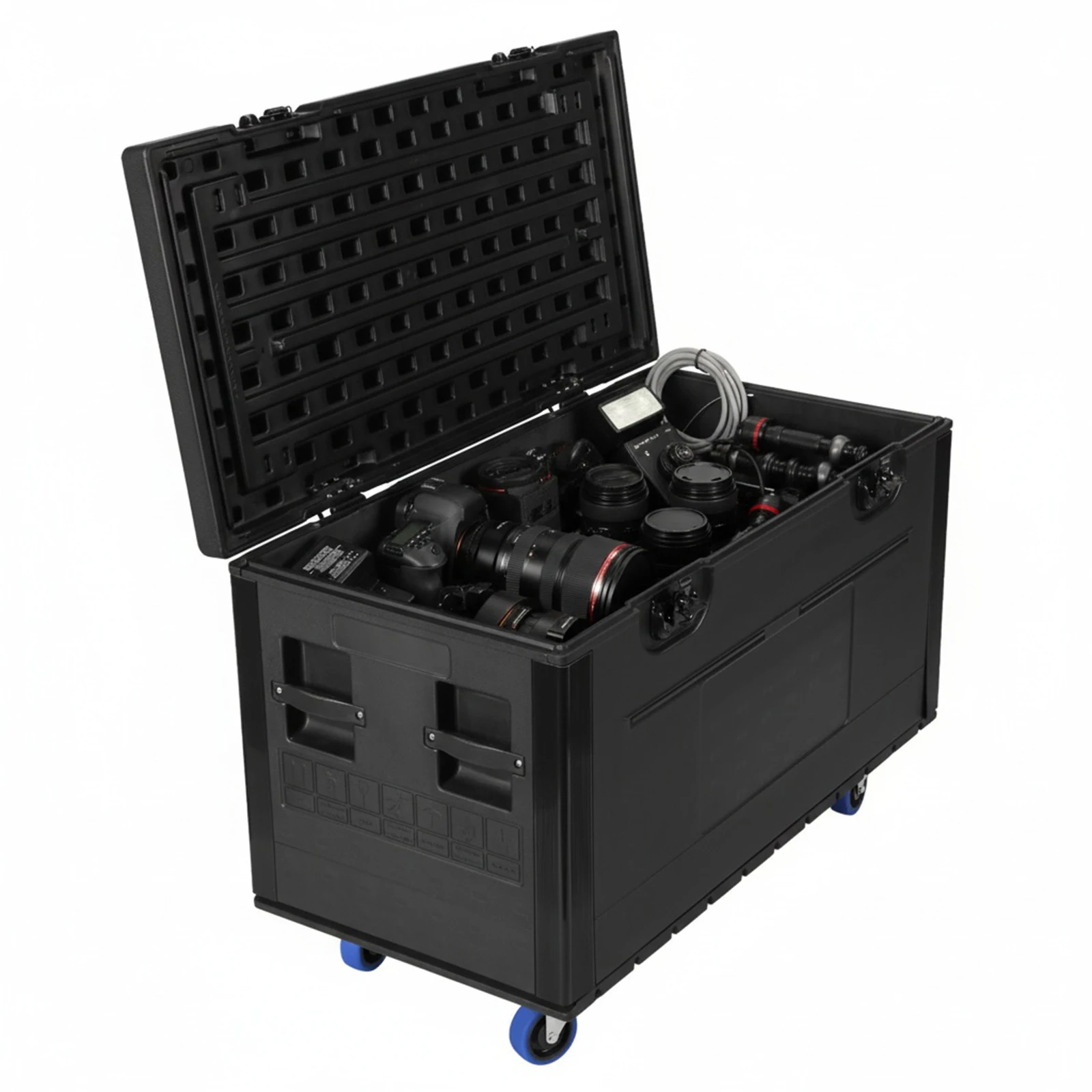 

Cable Flight Case Plastic Trunk Pack PE Plastic 20-inch Audio Lighting Equipment Cabinet Suitable for Various Electronic Devices