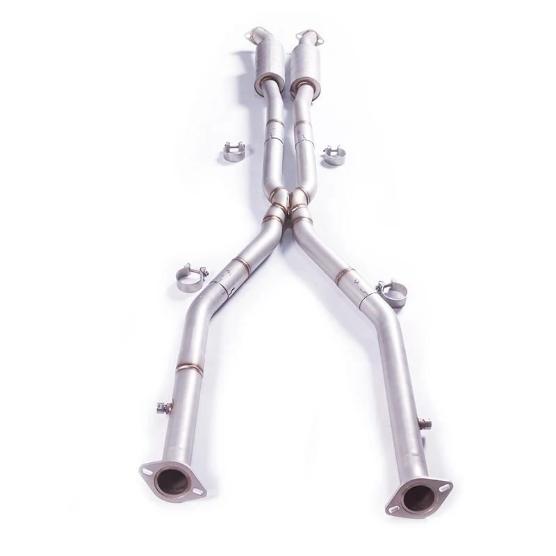 [Custom product] For 2013 Lexus GS350 3.5L 304 stainless steel exhaust system through intermediate silencer