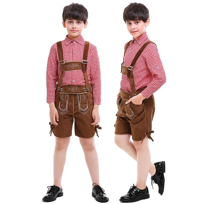 

German Oktoberfest Niño Beer Costume Bavarian Oktoberfestes Cosplay Clothing Niños Oktoberfests Costumes