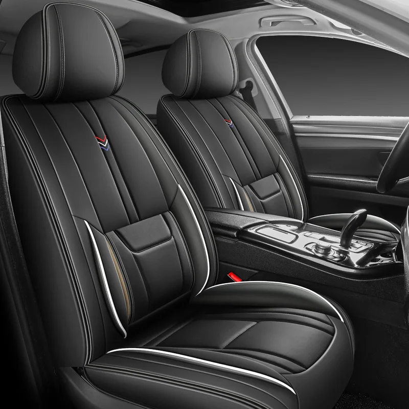Universal Split Seat Fully Surrounded Seat Cover Breathable Comfortable Luxury Leather Car Seat Cushion Full Seats Cover JJ219