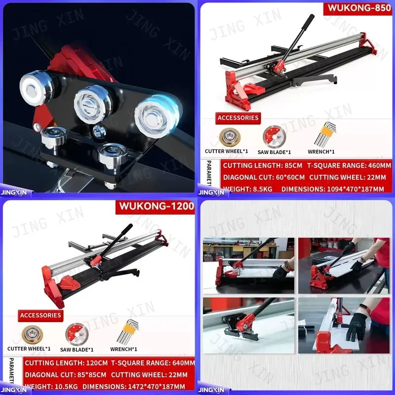 custom for Tile Cutter Manual Push Pull Ceramic Porcelain Stone Floor Wall High Precision Cutting Tool DIY Home Improvement