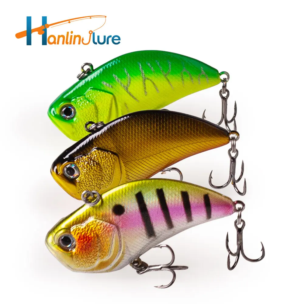 

Hanlin NEW 5CM/12G Lipless Sinking Crankbait Rattle Wobbler Japan Style VIB Fishing Lure Early Spring Bass Hard Bait Tackle