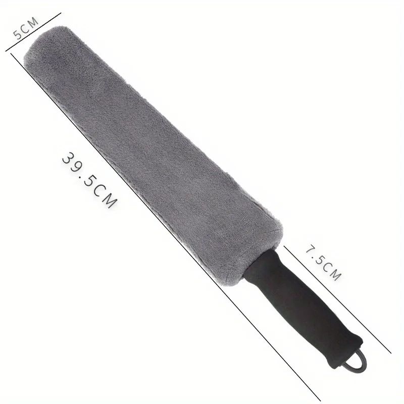 1pc car blind spot and gap cleaning brush, coral velvet brush, unable to remove bristles, car interior vacuum cleaner