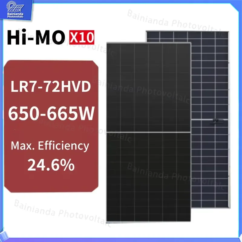 640W 645W 650W N Type TOPCon Bifacial Solar Panel Single Glass Monocrystalline Photovoltaic PV Module for Residential