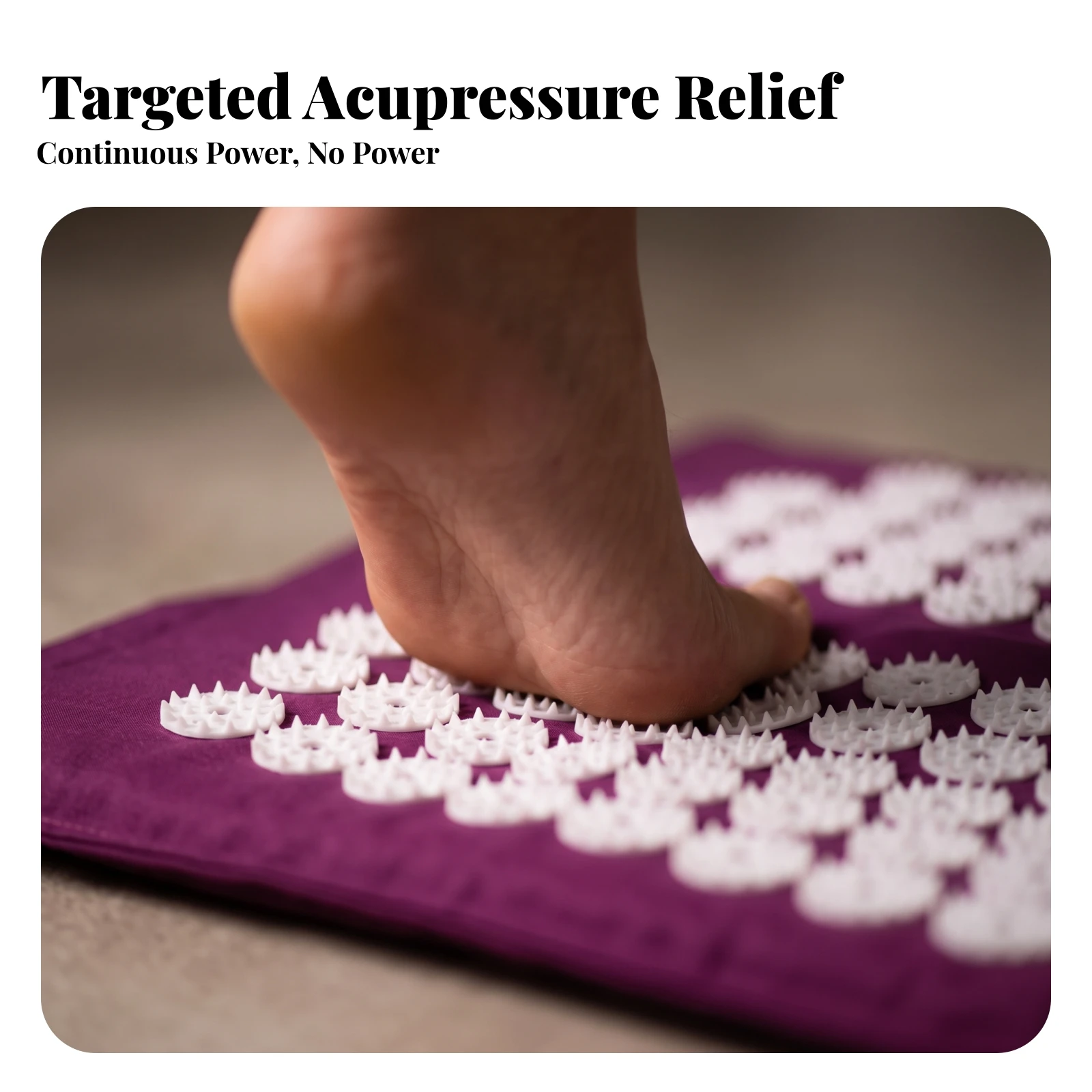 Foot Acupressure Mat Lightweight Foot Massage Mat Portable Non-Powered for Home, Office