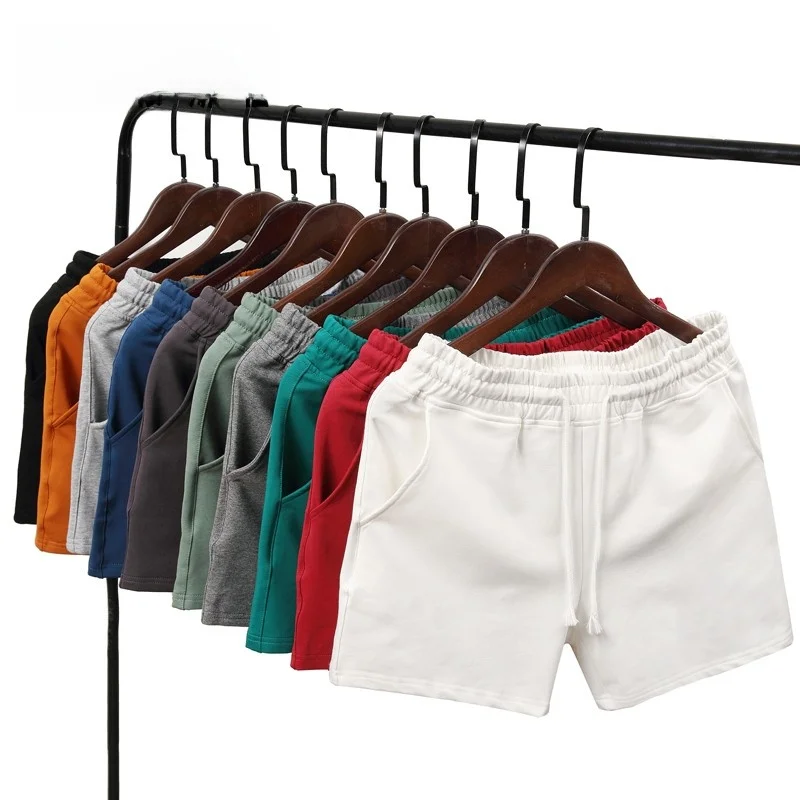 

White Summer Spor Casual Thin Fitn orts Men's Running Home Tee-Quarter Length Trendy Straight Leg Cotton Blend orts