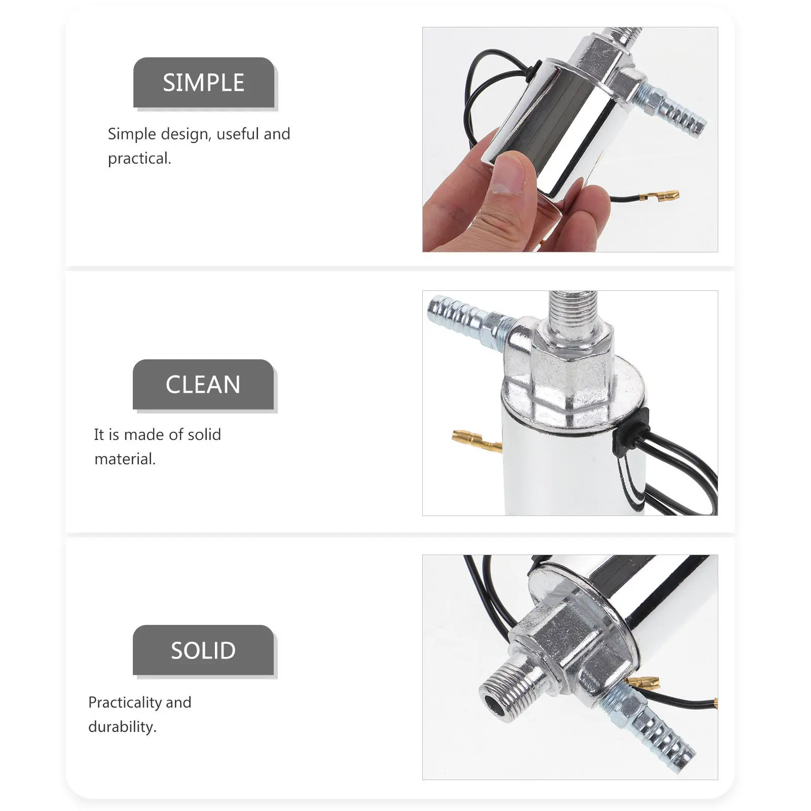 Horn Solenoid Valve Dual Tube Heavy Duty Electric Air Horn Solenoid Valve Train Truck Replacement 12 24V Loud Clear Sound Quick