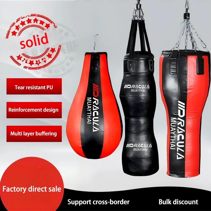 boxing-punching-bag-leather-cover-pear-shaped-hanging-ball-ultra-fiber-sandbag-professional-training-muay-thai-specialty-shaped