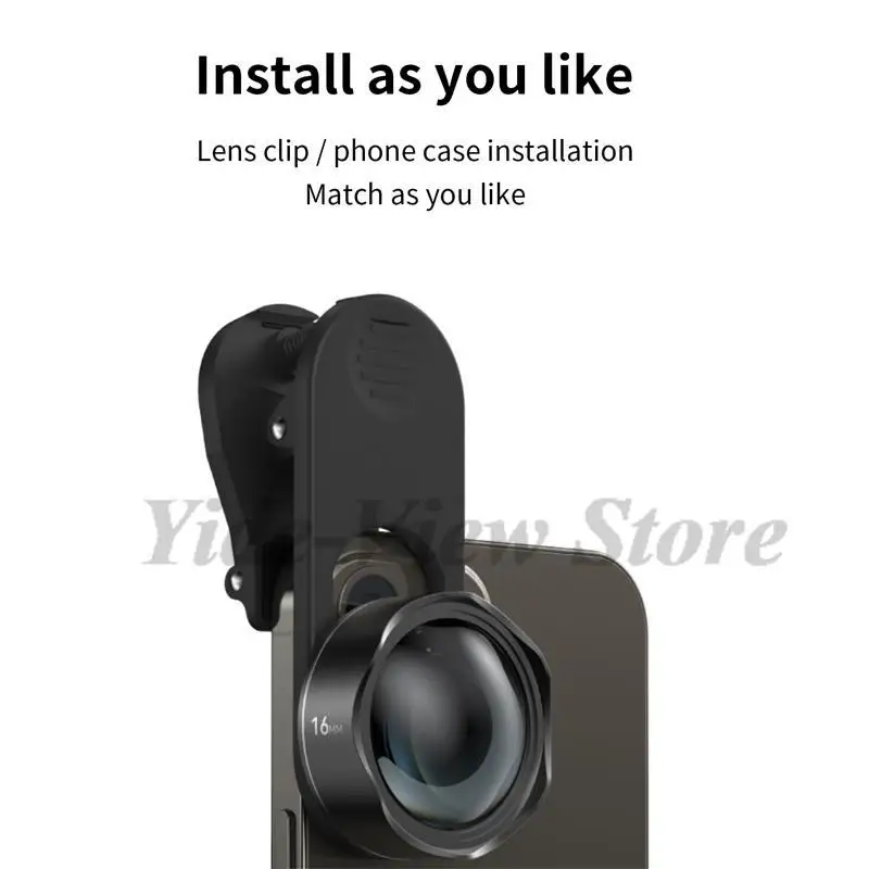 Fotorgear Mobile Phone Camera Lens Set（10X Macro/65mm Portrait/170° Fisheye/16mm Ultra Wide Lens）For iPhone 12 iPhone 13 Series