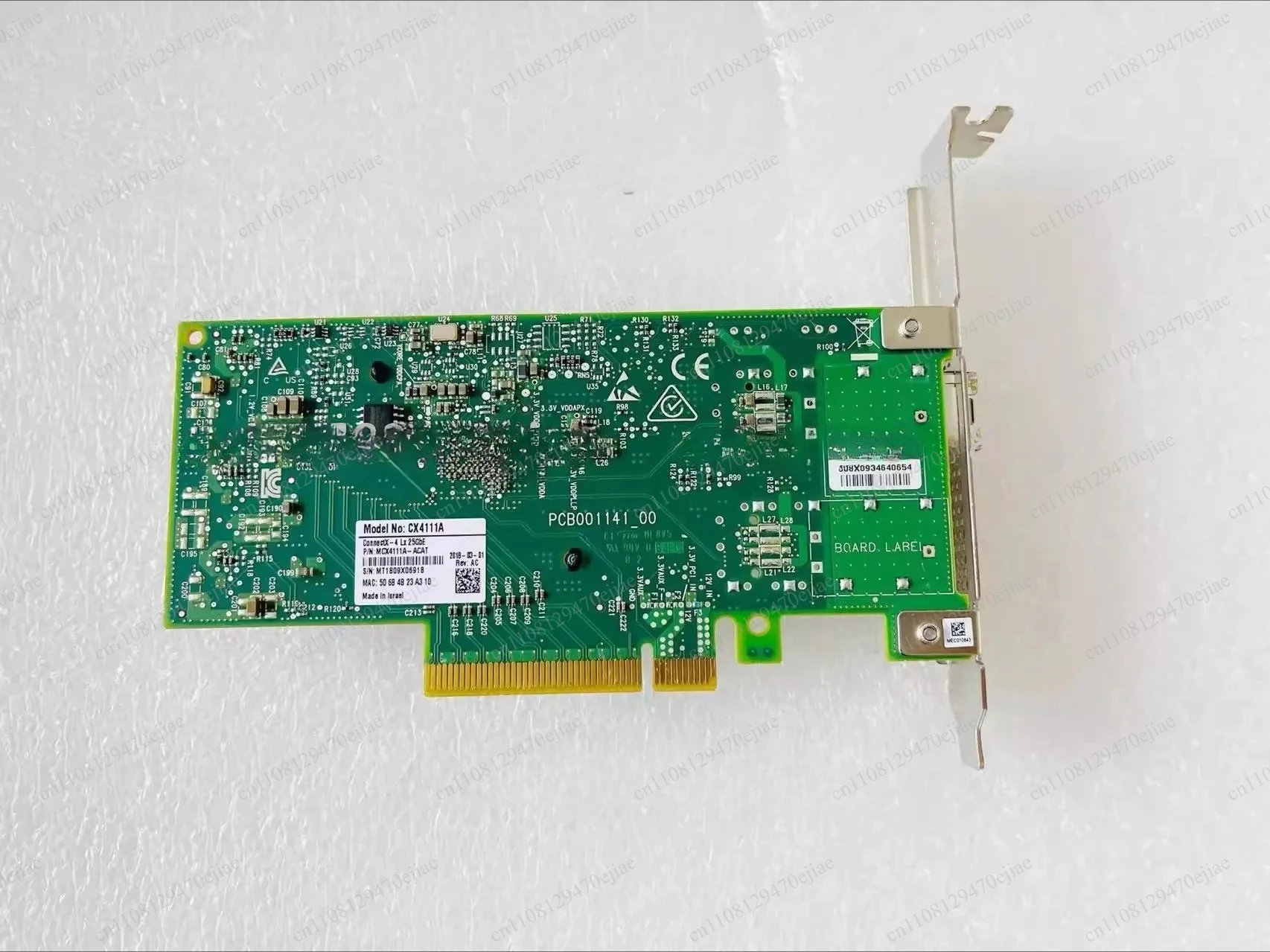 Mellanox CX4111A MCX4111A-ACAT 25 Gigabit Ethernet Card PCIe 3.0 ConnectX-4 Server Adapter NIC 100% Tested