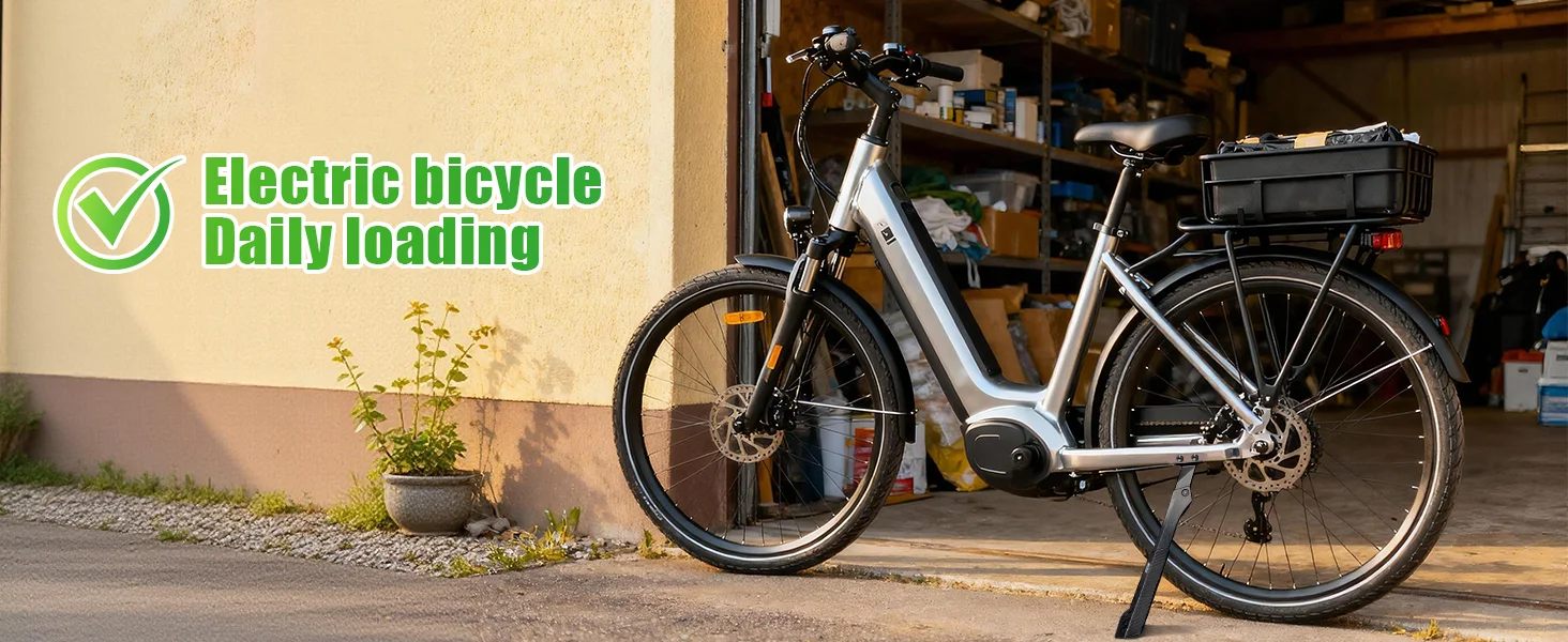 RBRL Aluminium E-Bike Ständer mit verbreiterter Basis, rutschfester Fahrradständer für 26-29 Zoll E-Bikes, verstellbare universelle Stütze 40mm – Detail 9