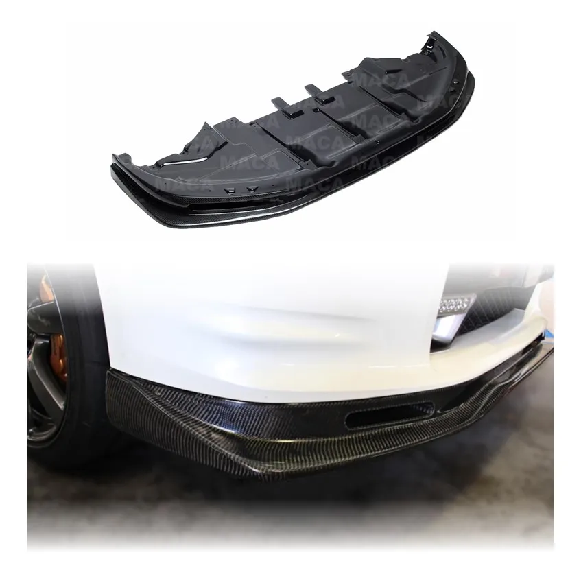 Premium Carbon Fiber Top Secret Style Front Lip For NISSAN R35 GTR Aerodynamic Performance Kit 2008-2016