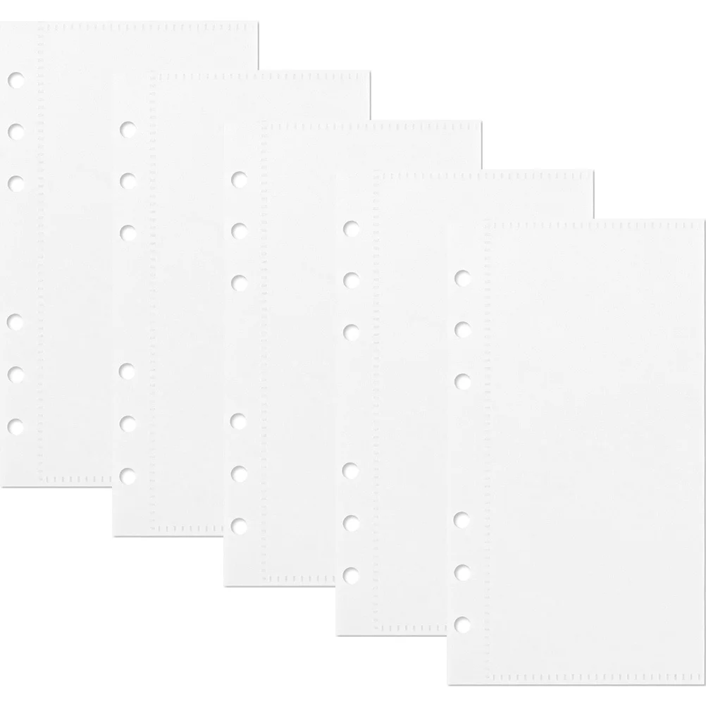 5 Pcs Binder Pocket Set Reusable Loose Leaf Budget Pockets Saving Money PP Cash