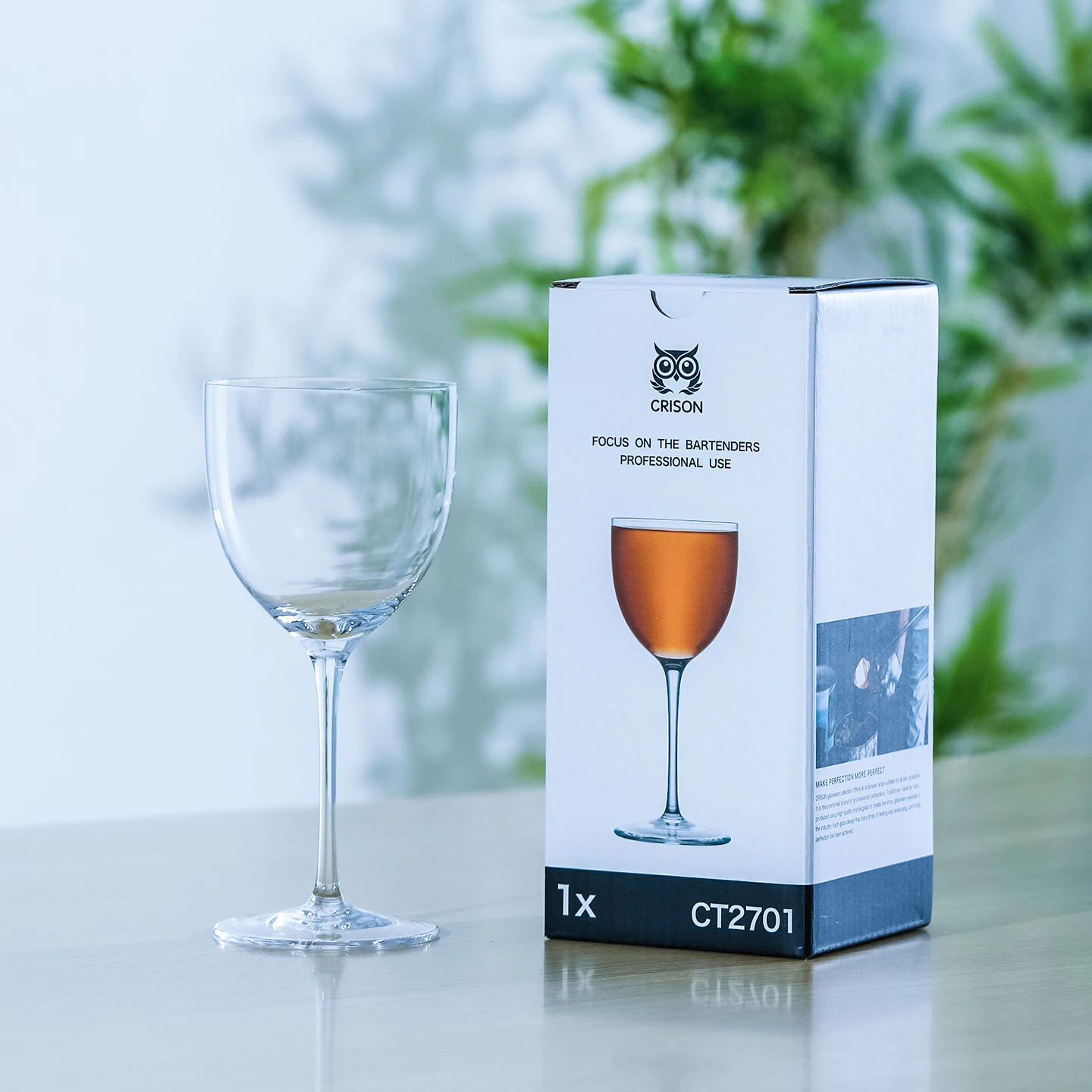 CT2701 CRISON Nick and Nora Coupe Cocktail Glasses - Handblown Small Plain Vintage Coupe Glass to Serve a Manhattan, Martini