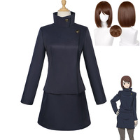 Ieiri Shoko Cosplay Costume Wig Anime Jujutsu Kaisen Shoko Ieiri Cosplay Women Girls Uniforms Adult Child Comic-Con Suit