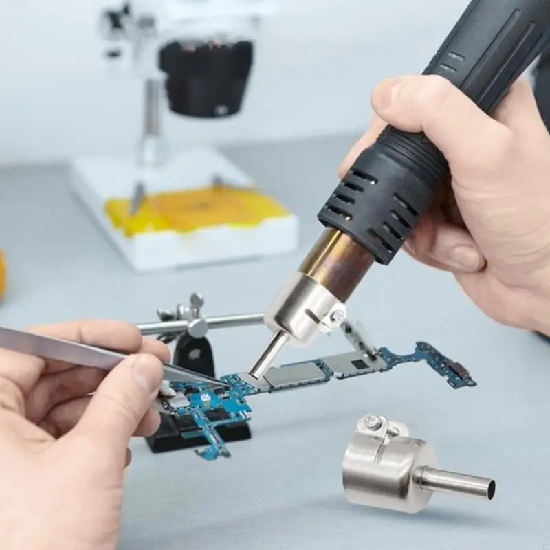 

3pcs 45 Degree Angled Heat Guns Nozzle Attachments Set Hot Air Solder 45 Degree Tip Desoldering Station Repair Tools