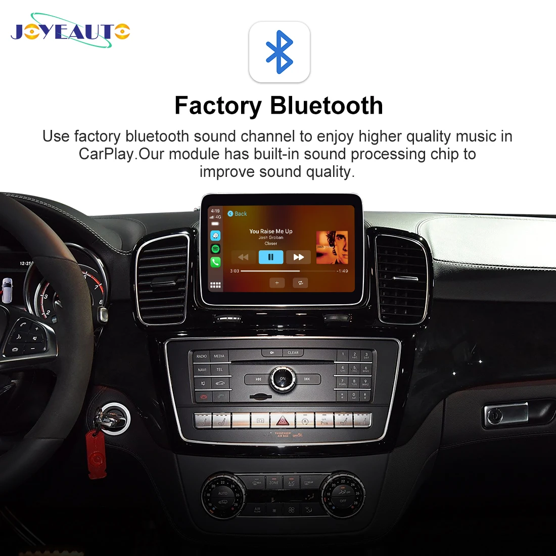 2025 واجهة JoyeAuto اللاسلكية Apple CarPlay لمرسيدس 2015-2018 NTG5.0 اللاسلكية أندرويد السيارات مرآة لينك صندوق AirPlay #2
