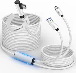 Kabel łączący 16 stóp na akcesoria Oculus Quest 2, ładowanie podczas gry na USB 3.0 szybkie kabel do ładowarki do Quest 2 1 Pro Pico 4