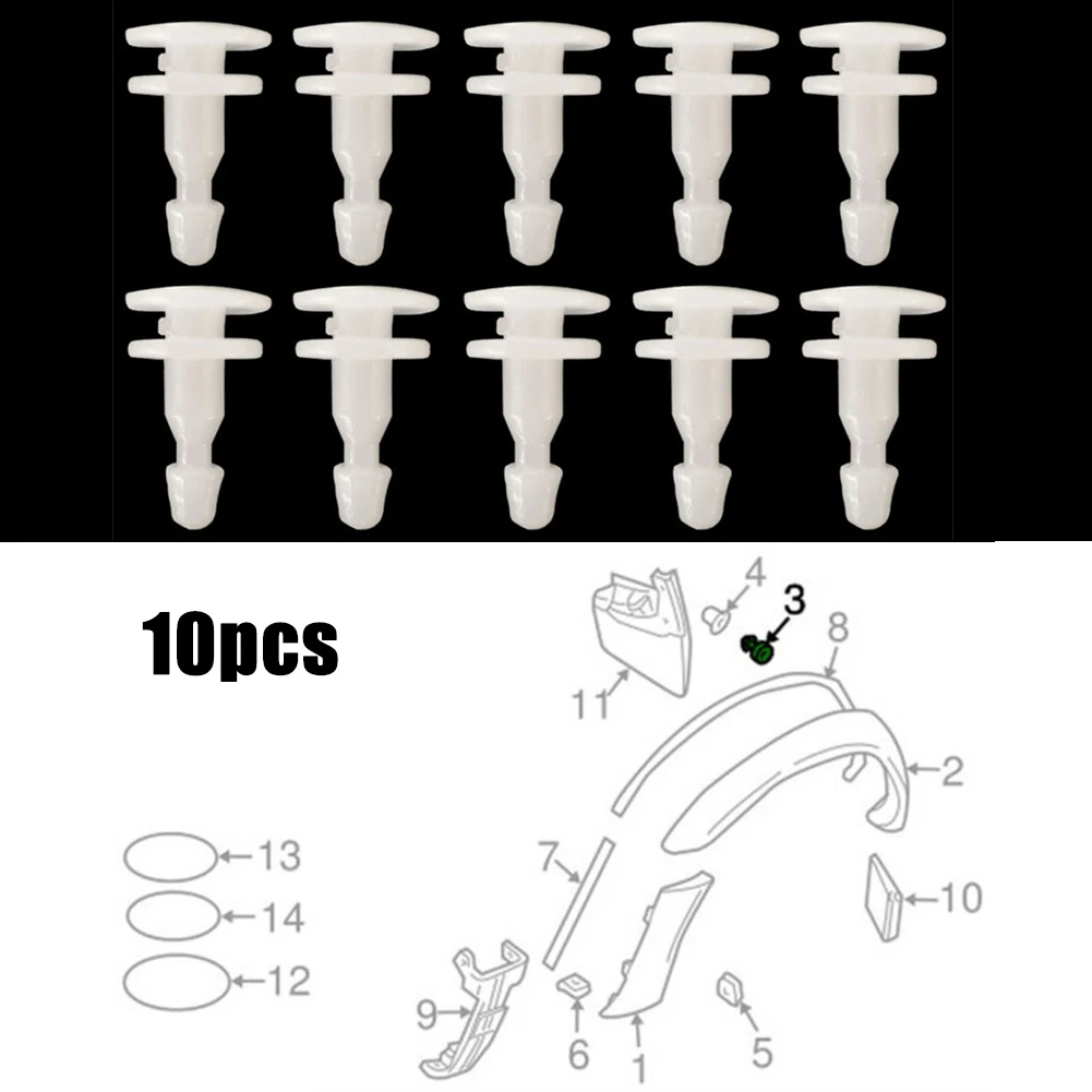 10pc Wheel Arch Fender Flare Clips Fastener For Nissan Navara D22 Patrol GU  For Infiniti Qx4 Qx56 0155302903