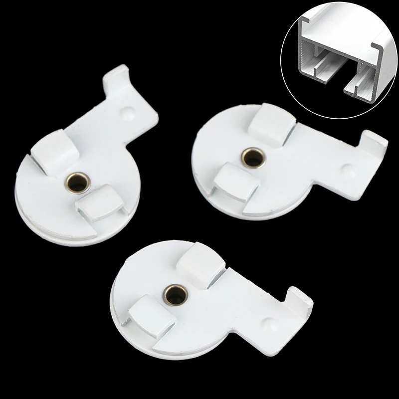 Hot 5/10Pcs Motorized Sliding Curtain Rail Swivel Ceiling Bracket Electric Fixing Mount For Trietex Curtain Track Accessories