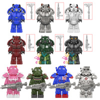 Kids Toys Mech Warrior  Building Blocks Imperial Brother Soldiers Mini Action Figures Iron Armor Toys For Kids Christmas Gifts
