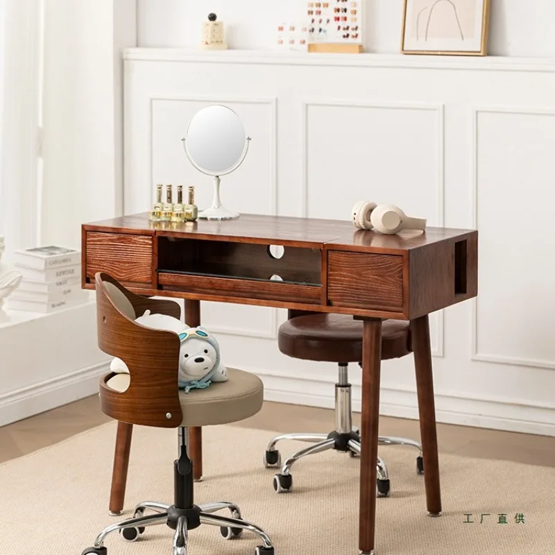 

Дизайнерский маникюрный стол середины века, винтажный красочный прочный гладкий стол для ногтей, функция ящика, мебель для салона Nageltisch XYMJZ