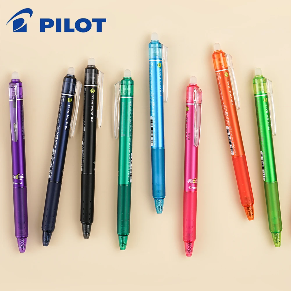 

3pcs Japan Pilot Erasable Gel Pens Frixion LFBK-23EF 0.5mm with Eraser Convenient Children Cute Kawaii School Stationery