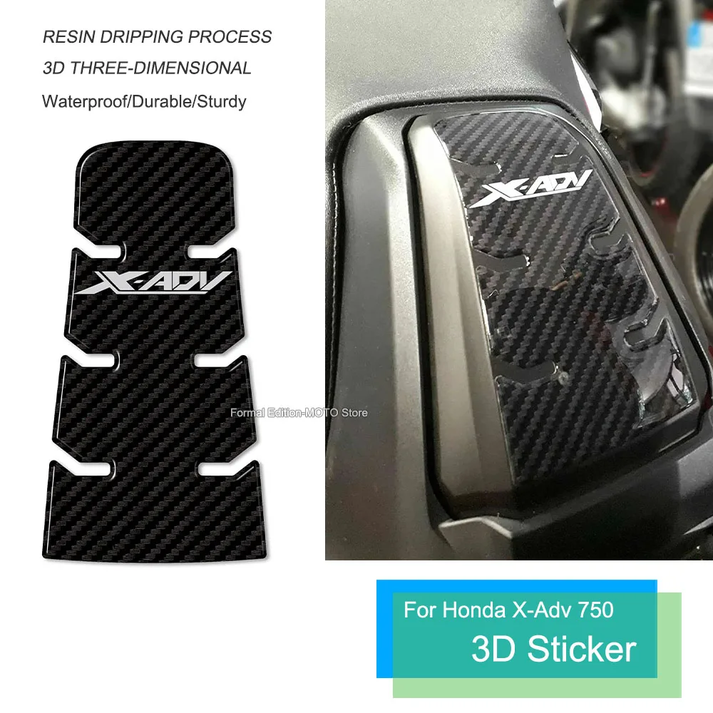 3D Epoxy Resin Sticker Waterproof Scratch Resistant Motorcycle Tank Door Protection Sticker for Honda X-Adv 750 XADV750