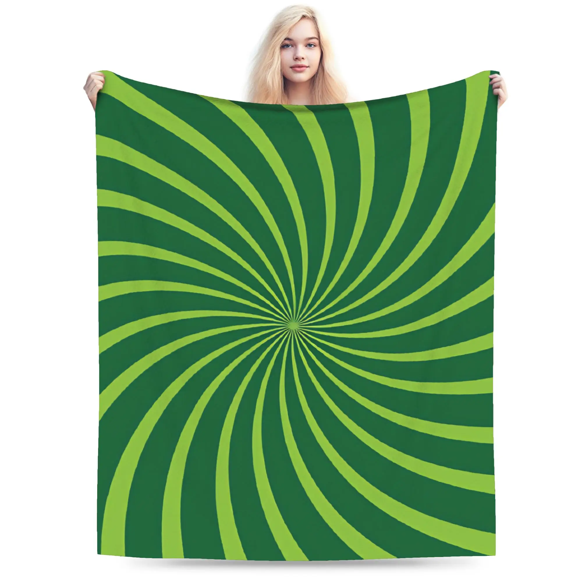 Abstract Swirl Disorder Warm Blanket  Girls Boys Plush Throw Blanket Street Trend Couch Chair Flannel Bedspread Sofa Bed Cover