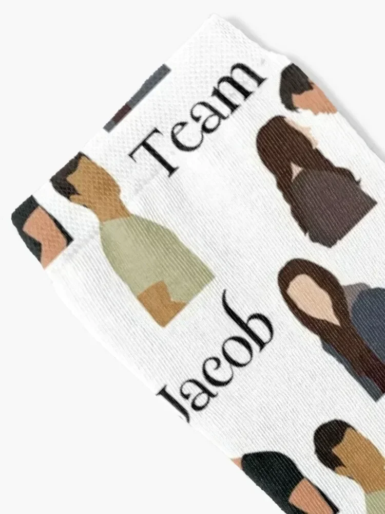 Team Jacob stickers pack twilight Socks new year Christmas custom sports tennis Designer Man Socks Women's