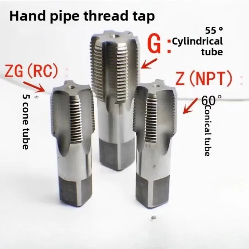 Taraud fileté manuel G ZG Z R NPT 1/8 1/4 3/8 1/2 3/4 1