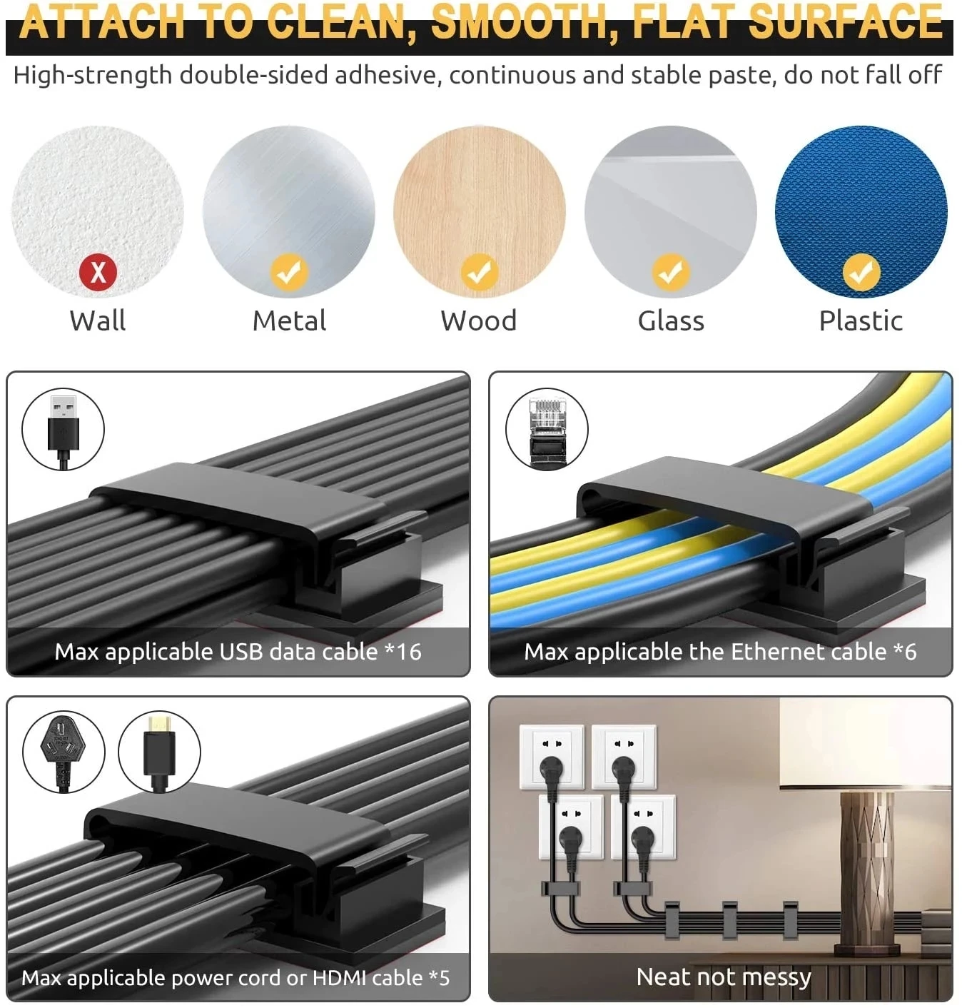 منظم الكابلات ذاتية اللصق كليب حامل سلك التعادل المشبك إدارة سيارة كابل بيانات المنزل الزخرفية الحبل بكرة اللفاف مدير