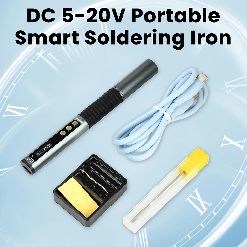 DC 9-20V 휴대용 미니 타입-C USB 가정용 전자 수리 납땜 도구 학생용 전기 납땜 펜