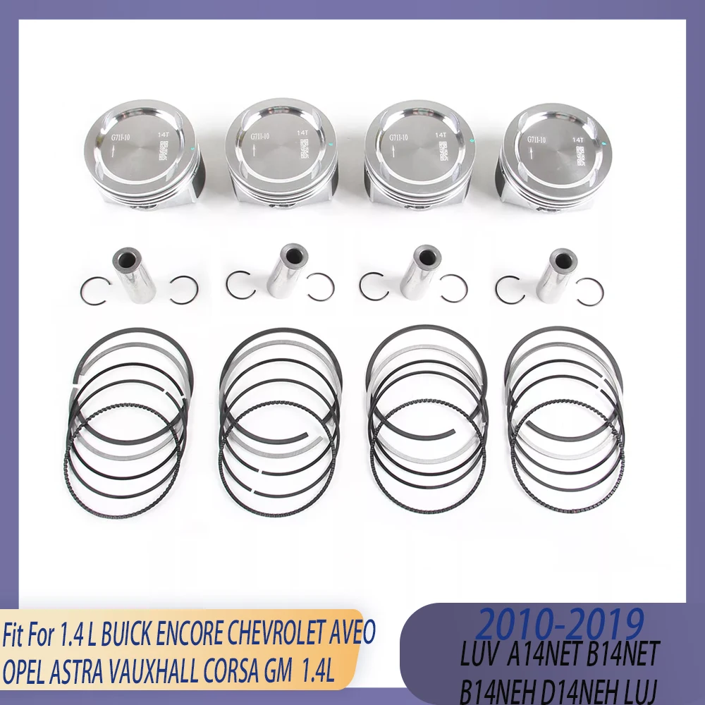 STD Engine Parts Piston & Rings Main Con-rod Bearing Set Fit 1.4 L LUJ A14 B14 GAS For GM BUICK CHEVROLET OPEL VAUXHALL CORSA