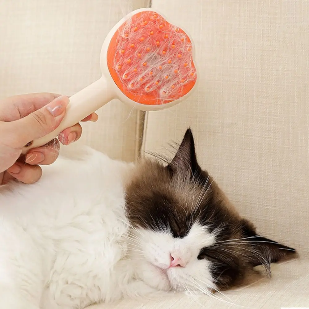 

Electric Cat Steam Brush Rechargeable Soft Steamy Cat Brush with Tank Anti Flying Hair Pet Grooming Comb