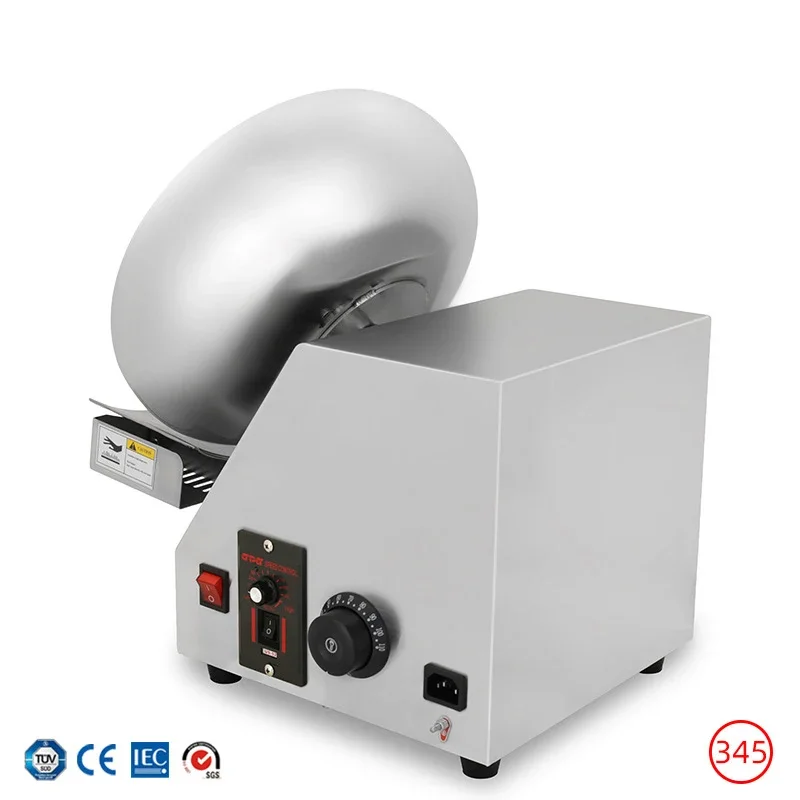 

8L Polishing machine, Coating Automatic Coloring Chocolate icing machine, Candy mixing, Small icing machine