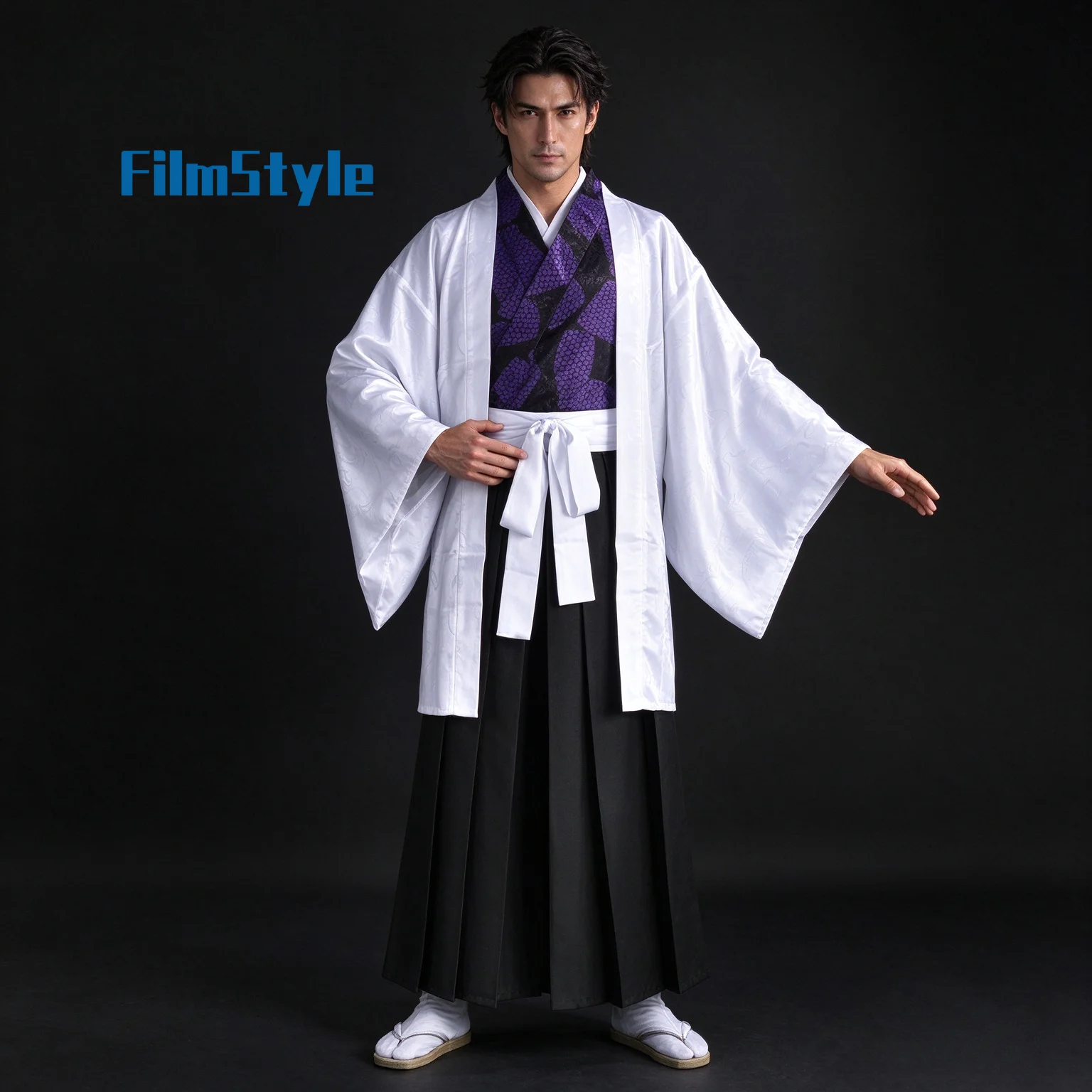 Kokushibo Cosplay Costume Uniform Halloween Party for Women Men Carnival Props