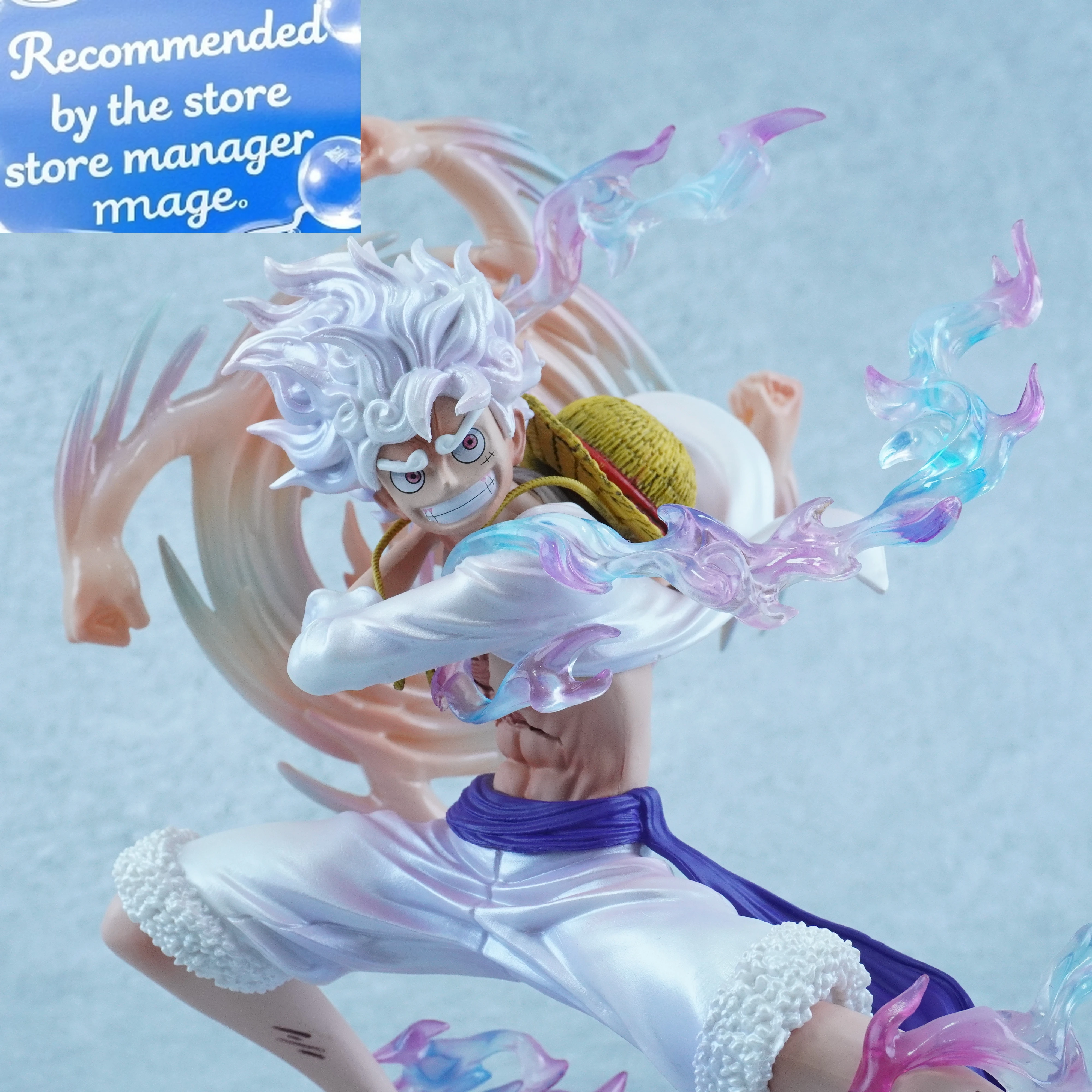 

19CM Shake Your Fist Nika Luffy Can Be Turned Toy Two-Dimensional Toys Anime Peripheral Desktop Ornaments Model Birthday Gifts