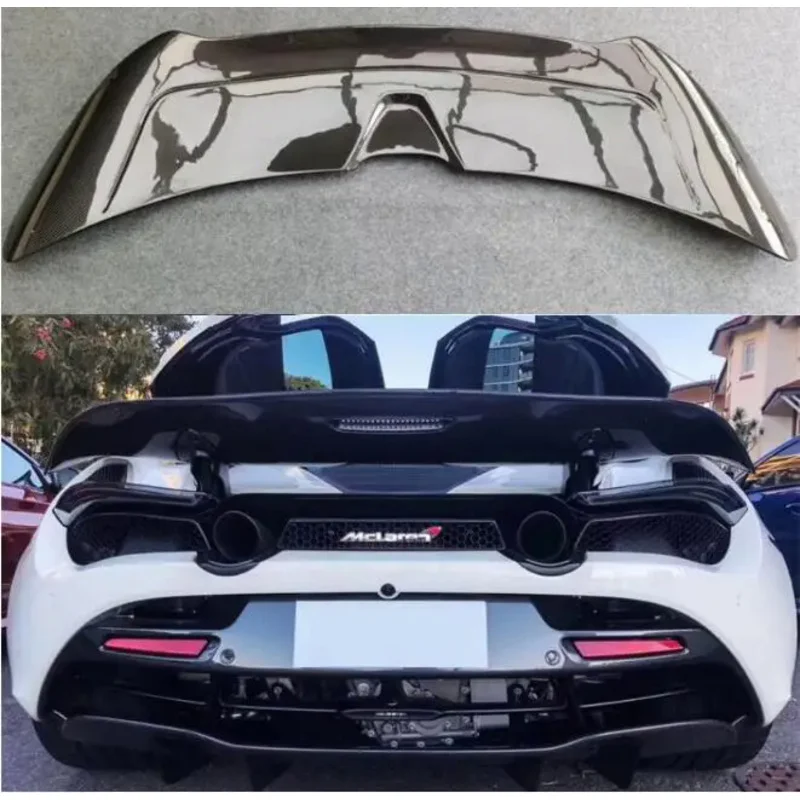 

For Mclaren 720S 2017 2018 2019 2020 2021 2022 V Style Real Carbon Fiber Car Rear Wing Trunk Lip Spoiler