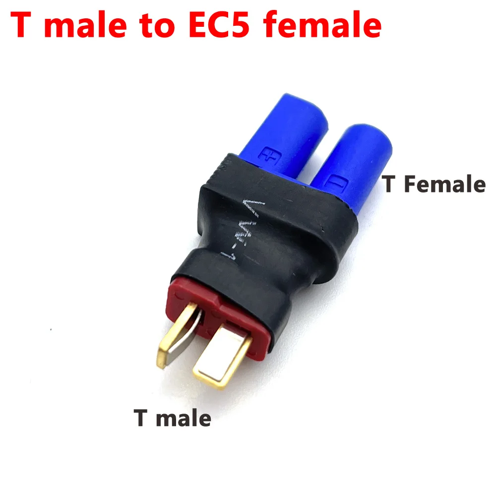 1pcs Adapter EC5 to XT60 XT90 TRX T Plug  Female / Male Connectors Plug RC Lipo Battery Control Parts DIY Connector