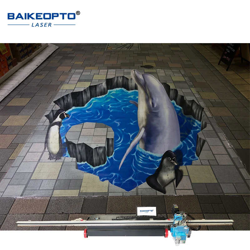 High Accuracy 11520dpi Partition Printing 3D Smart UV Inkjet Ground Floor Printer Wallpaper Painting Printing Machine