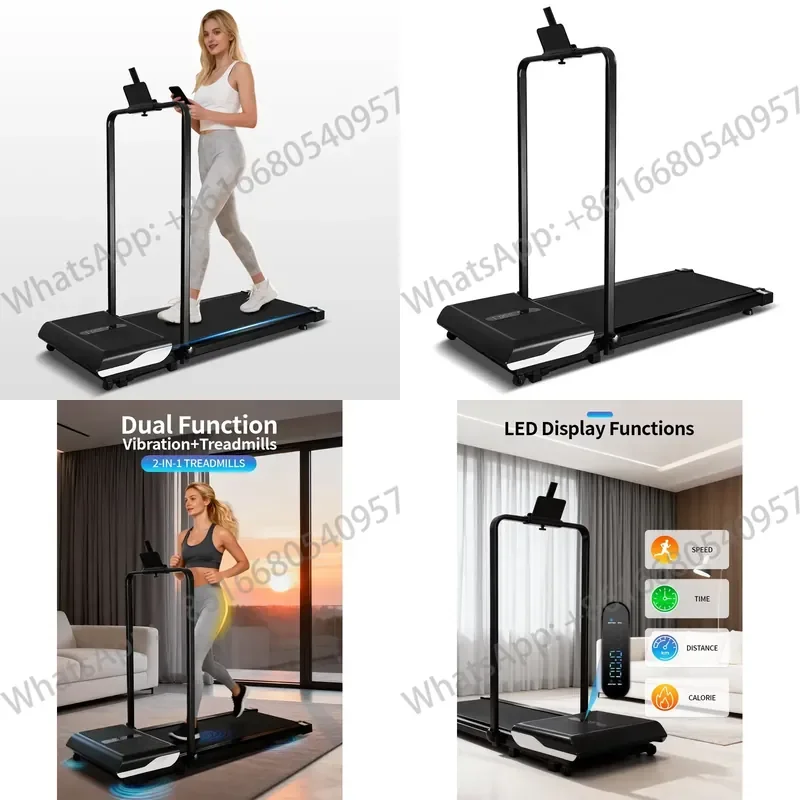High Good Quality Portable Folding Treadmill Home Walking Running Machine Larger Running Area Mini Treadmill
