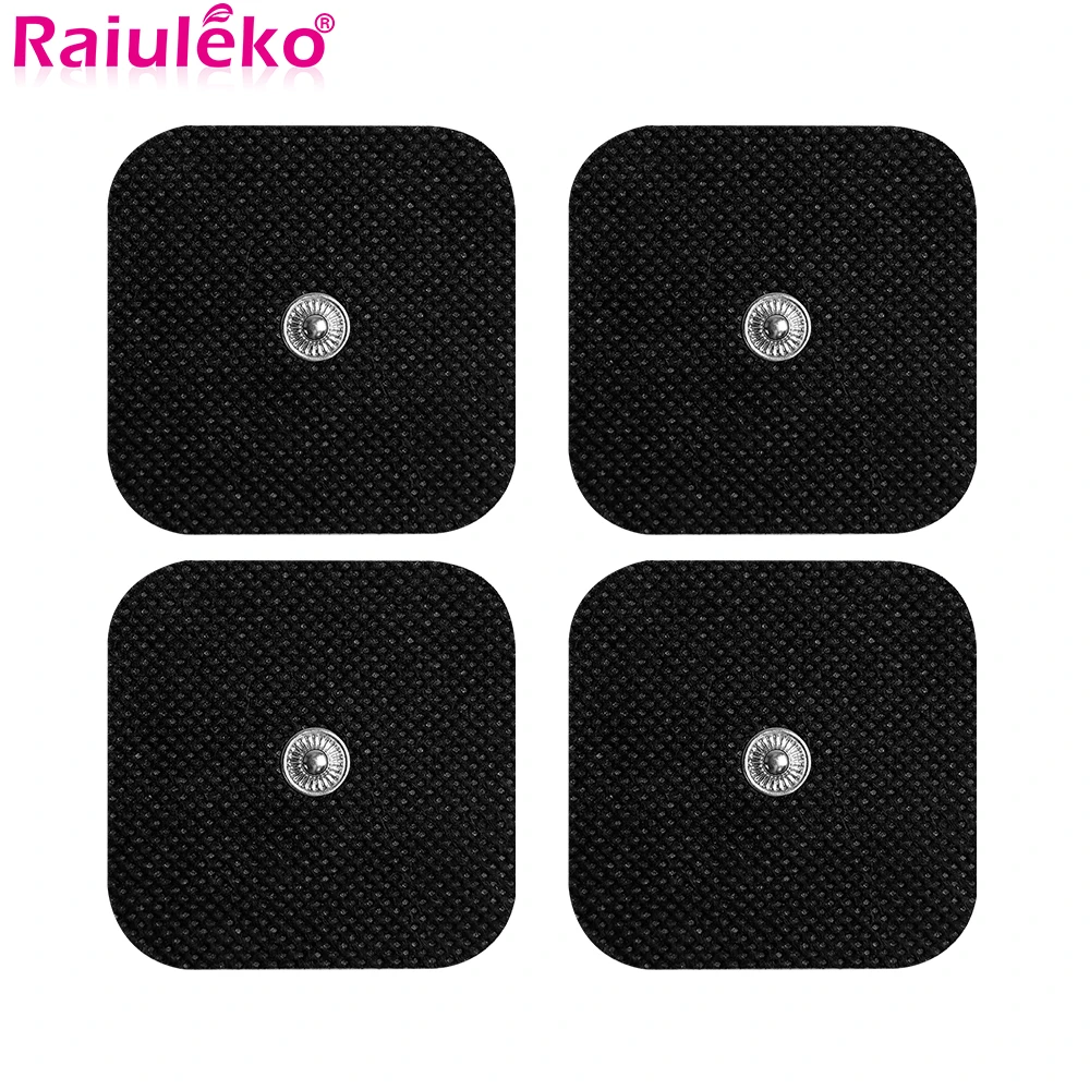 10/20Pcs 5x5cm Electrode Pads Patch Gel For Tens Massager EMS Nerve Muscle Stimulator Physiotherapy Therapy Body Massage Sticker