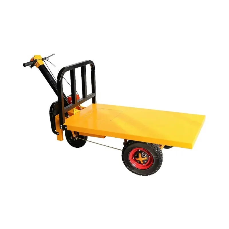 High-quality Factory-direct-sale Electric Three-wheeled Hand Carts, Cargo Flatbed Transport Vehicles