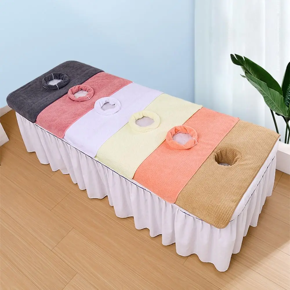 Thickened Massage Face Towel with Hole Breathable SPA Massage Towel Soft Reusable Beauty Salon Towel Personal Care
